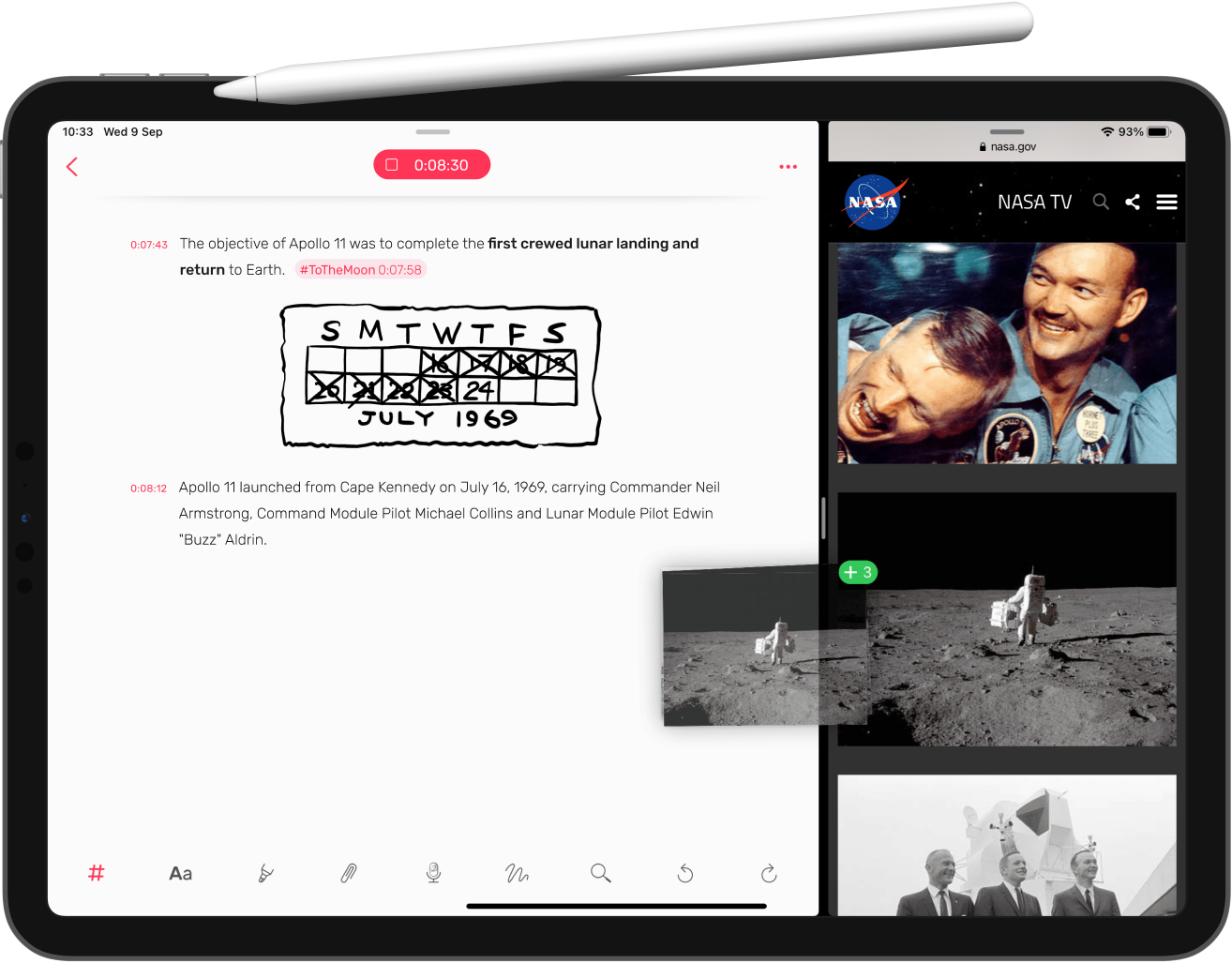iPad — Apple Pencil and Split View