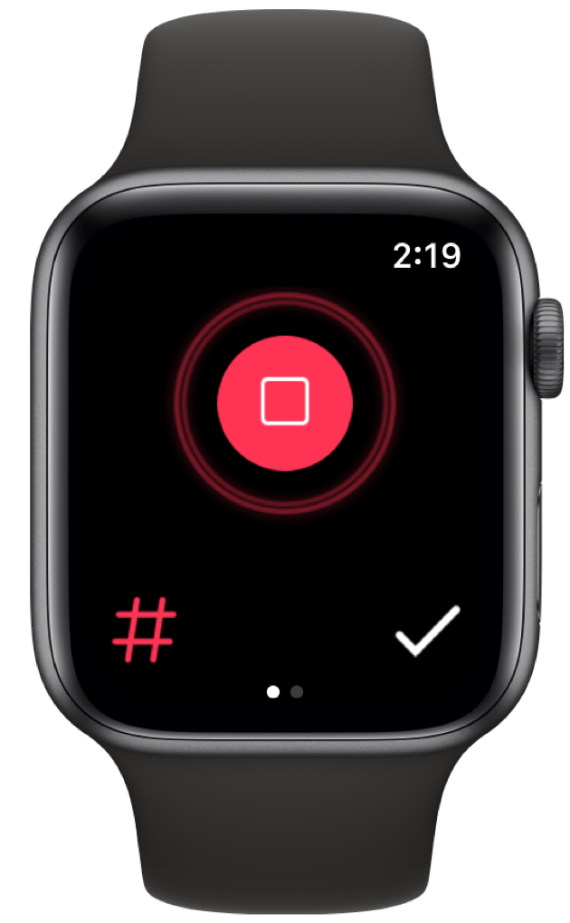 Apple Watch — recording from the wrist